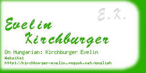 evelin kirchburger business card